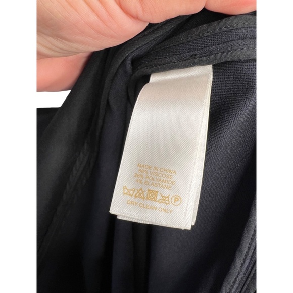 Kate Spade New York Black Long-Sleeved Top‎ w/Scalloped Hem Size 2 - Picture 7 of 7